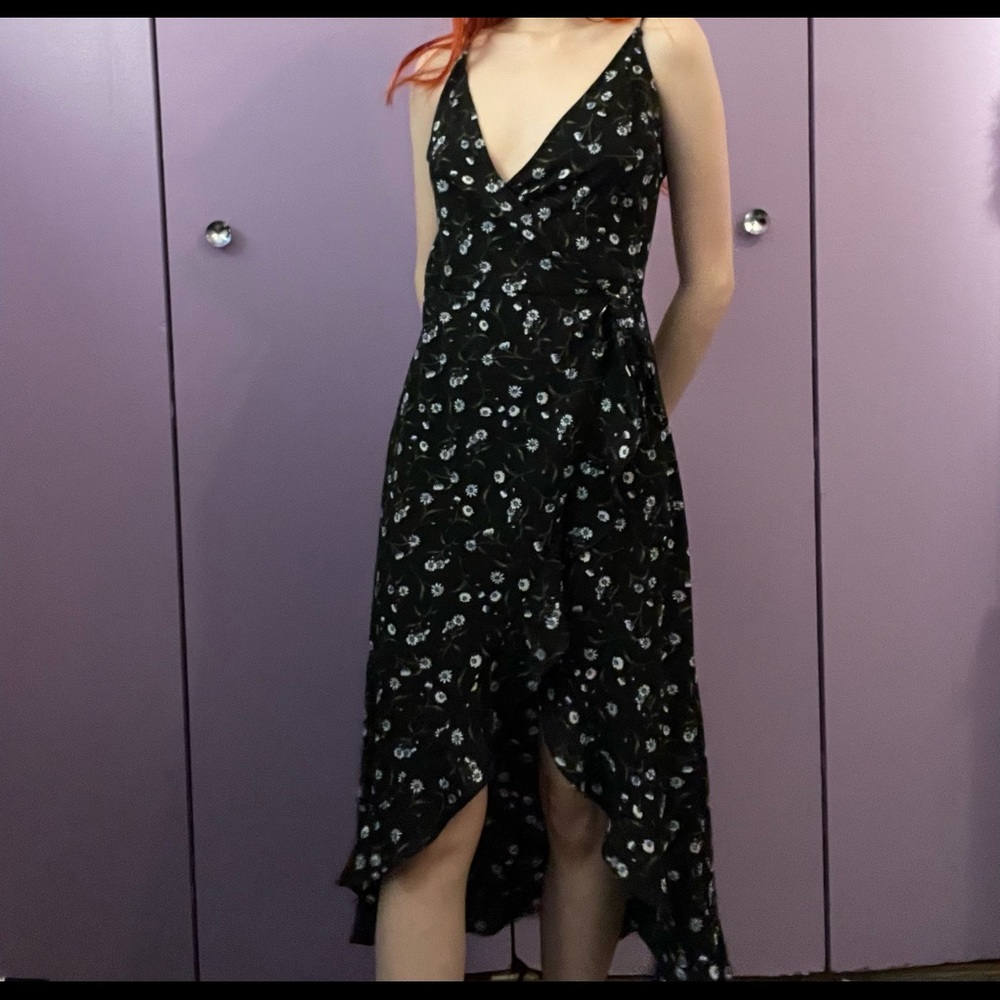 Floral Wrap Maxi Dress